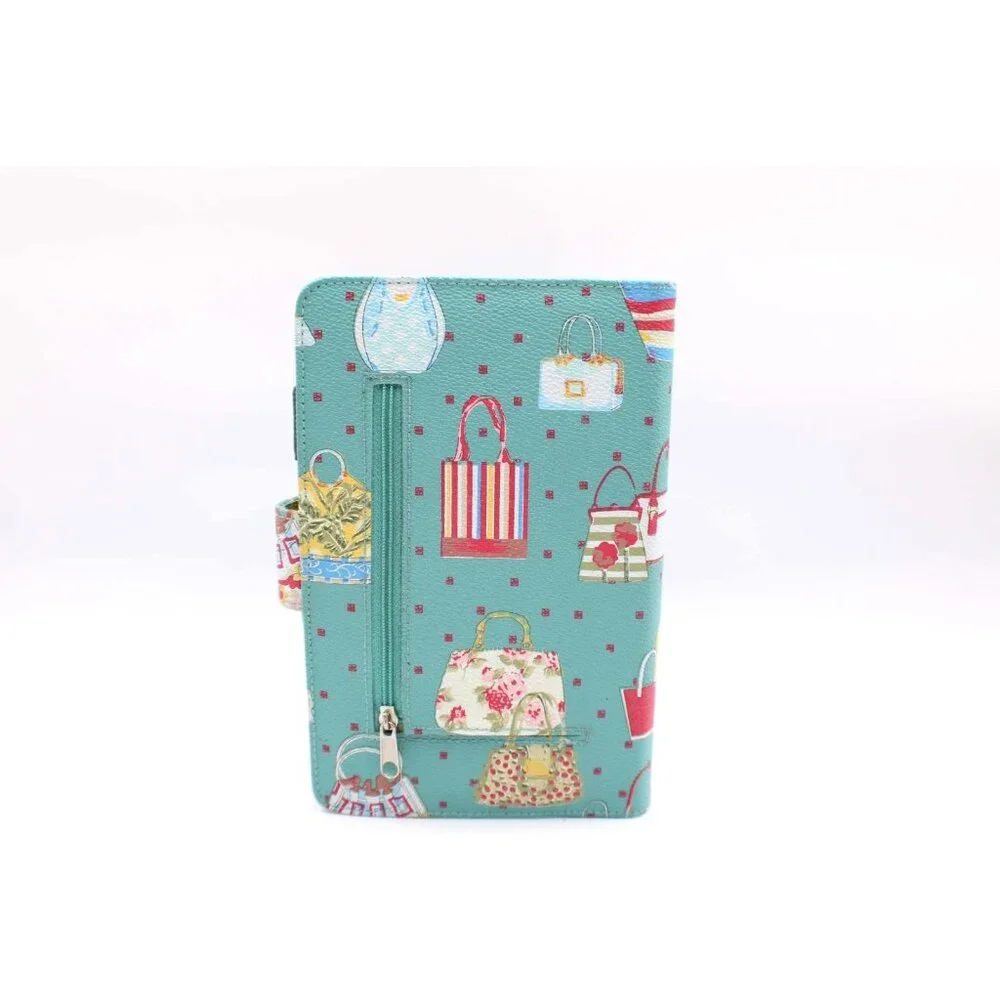 Fashion Girl Planner Agenda Organizer Polka Dot and Purses w/ Calculator Pen NEW